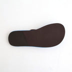 SOFT LEATHER FLIP-FLOPS #BLUE × BROWN [A26SS05QD]