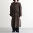 WOOL CASHMERE CORDUROY SOUTIEN COLLAR COAT #SMOKY BROWN [A26AC01FC]