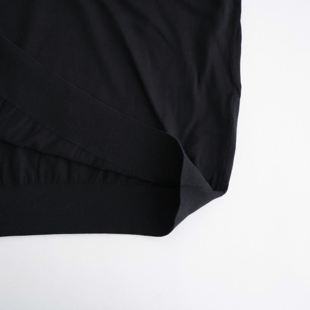 SMOOTH SUVIN HENRYNECK SWEATER #BLACK [KRAGLA0100]