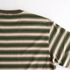 GRADIENT STRIPE JERSEY TEE #FADE BROWN STRIPE [A25AT02GJ]