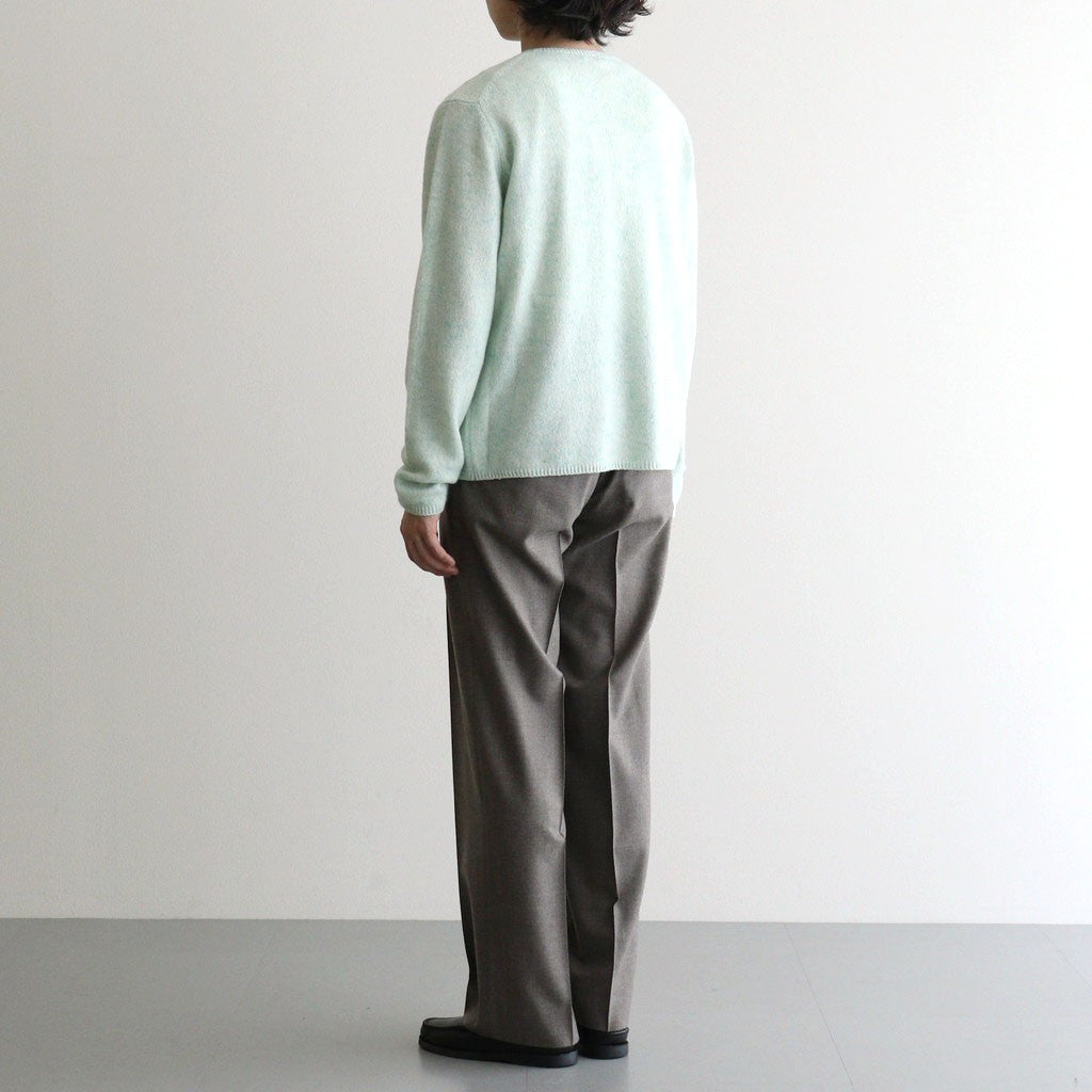 SUPER LIGHT WOOL TWO-TUCK SLACKS #TOP BROWN [A26AP03OS]