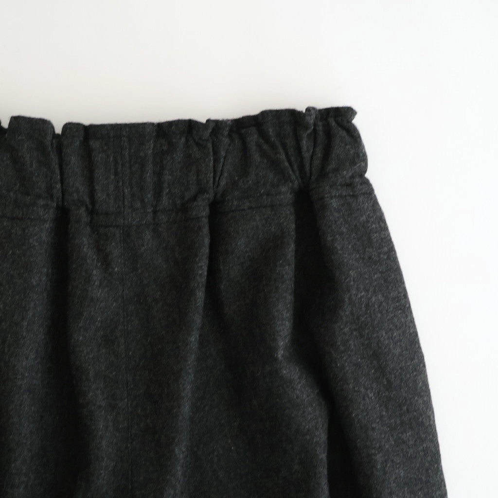 FSHGPT - ウールシーチング ・ ガーメントウォッシュ イージーパンツ #91 Dark Grey top [SN_FR1604PF]
