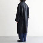 Wool Cashmere Double Breasted Rever Coat #Charcoal [YK26FW01317C]