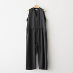 NBGZOO - オクタグラムポリエステル・艶消平織 オーバーオール #91 Dark Grey mix [SN_NC0809OO]