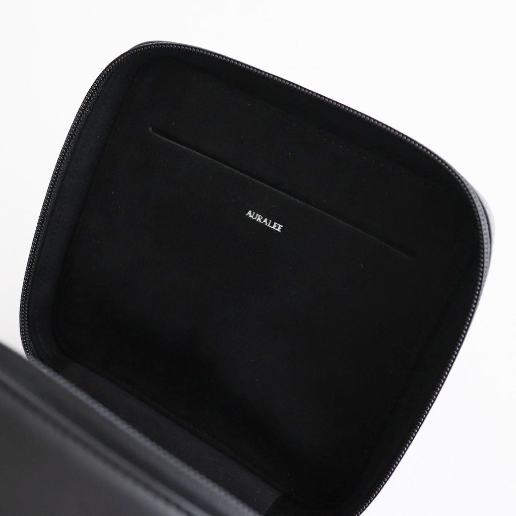 LEATHER SHOULDER BAG MADE BY AETA #BLACK [A25AB03AE]