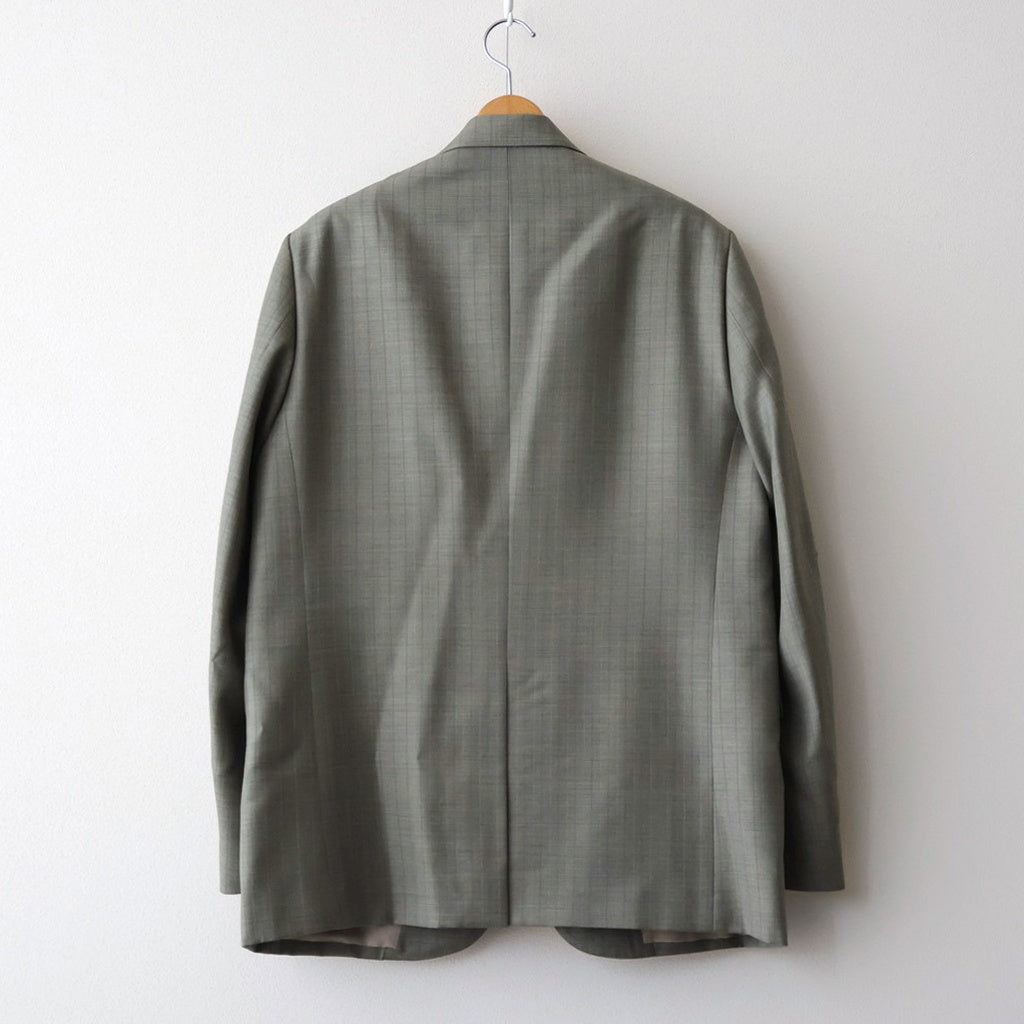 BLUEFACED WOOL JACKET #KHAKI GRAY STRIPE [A26SJ01BA]