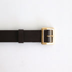 SQUARE BUCKLE BELT #BROWN [A25SB05RP-M]