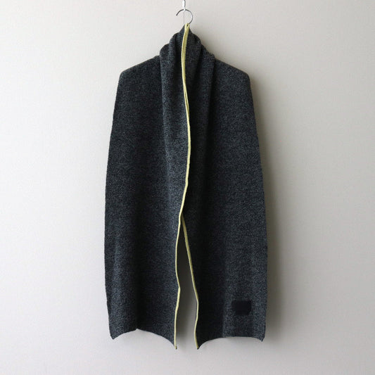 RIB LONG STOLE #TOP GRAY [YK24FW0834A]