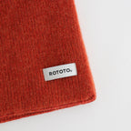 MERINO LAMBS WOOL SOCKSTOLE #BRICK [R5128-AW25]