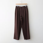 Tuck Wide Trousers #CHO [12610714]