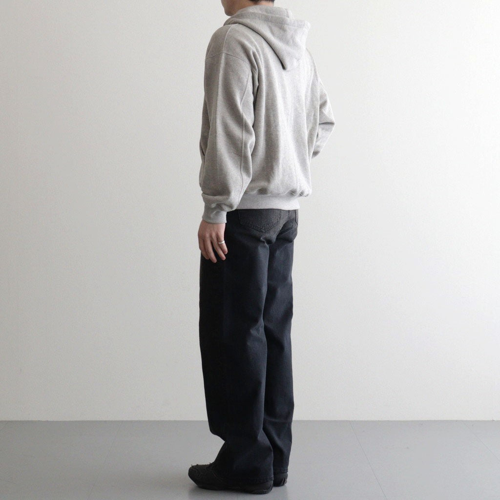 SULFUR DYED OXFORD VINTAGE WIDE PANTS #BLACK [ST.1395]