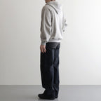 SULFUR DYED OXFORD VINTAGE WIDE PANTS #BLACK [ST.1395]