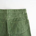 GARMENT-DYED FINX CORDUROY 5P WIDE PANTS #DUSTY GREEN [A26SP01FX]