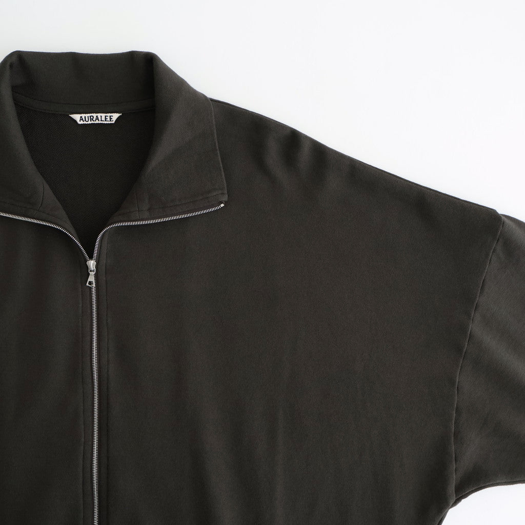 SUPER HIGH GAUGE SWEAT ZIP BLOUSON #DARK BROWN [A25AB01CU]