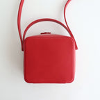 LEATHER SHOULDER BAG MADE BY AETA #RED [A25AB03AE]