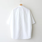 FHFSSH - コットン・ ポリコア タイプライター 半袖シャツ #01 Off White [SN_FR0405SH]