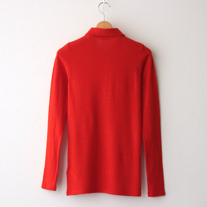 WOOL AMUNZEN POLO #RED [A24AP01NJ]