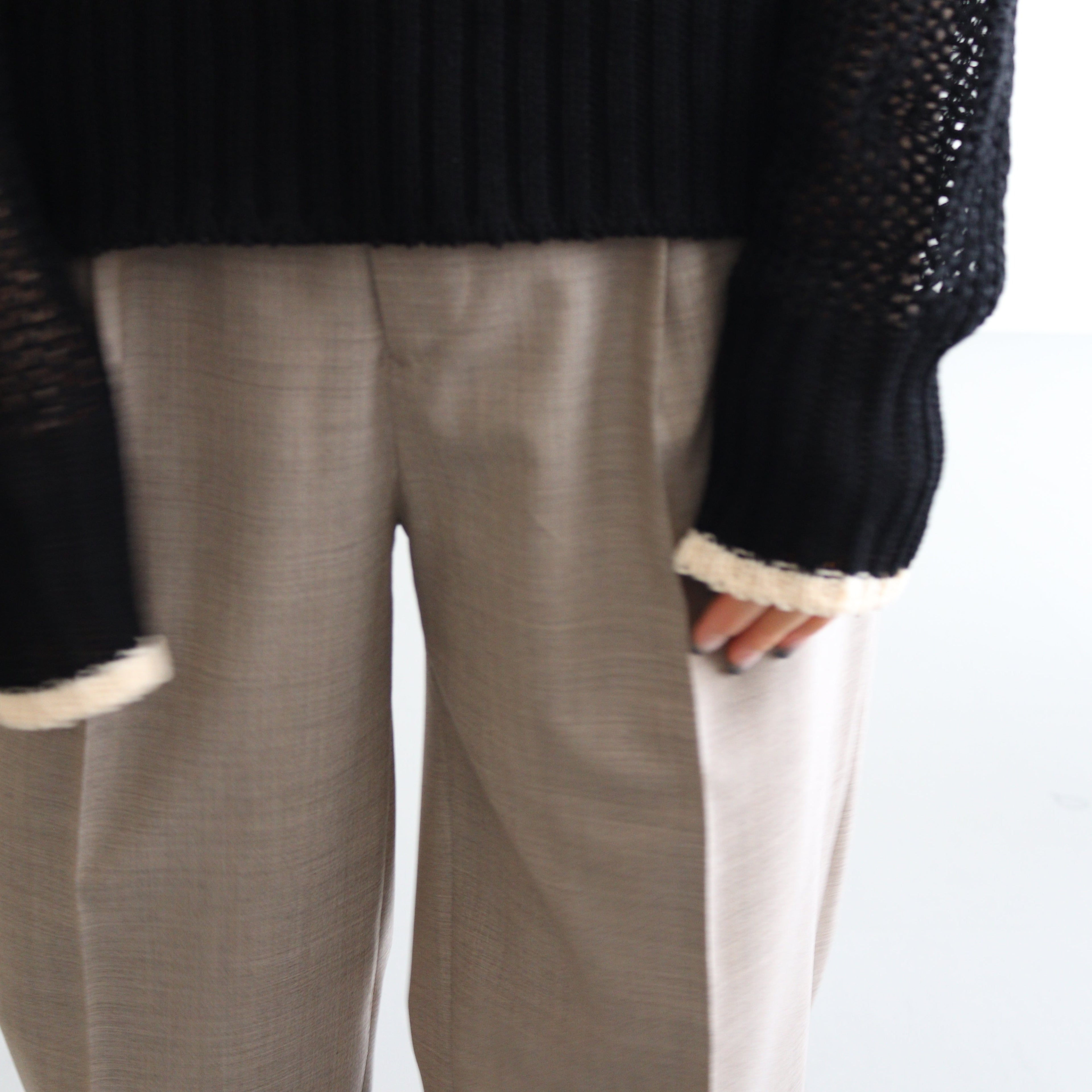 FILL SWEATER #BLACK [NG24S-06SW01C]