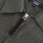 綿チェックジップシャツジャケット #GRAY [HP-B023-051]