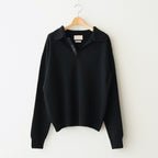 Fine Gauge Skipper Sweater #BLACK [YK25FW01126S]