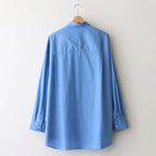 Broad L/S Oversized Regular Collar Shirt #BLUE [GM261-50001B]