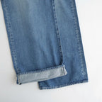 Selvage Denim Five Pocket Wide Straight Pants #INDIGO LIGHT FADE [GU263-40059LB]
