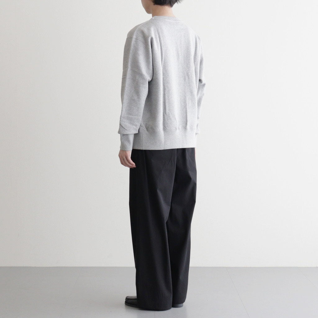 Brushed Cotton Gabardine Wide Straight Pants #BLACK [GM261-40395]