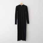Cotton Cashmere Dress #BLACK [I25AW-CUT5]