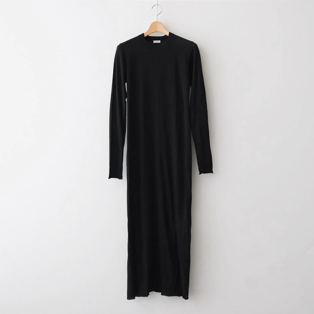 Cotton Cashmere Dress #BLACK [I25AW-CUT5]