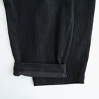 バークコーデュロイタックワイドPT #BLACK [D226-P203]