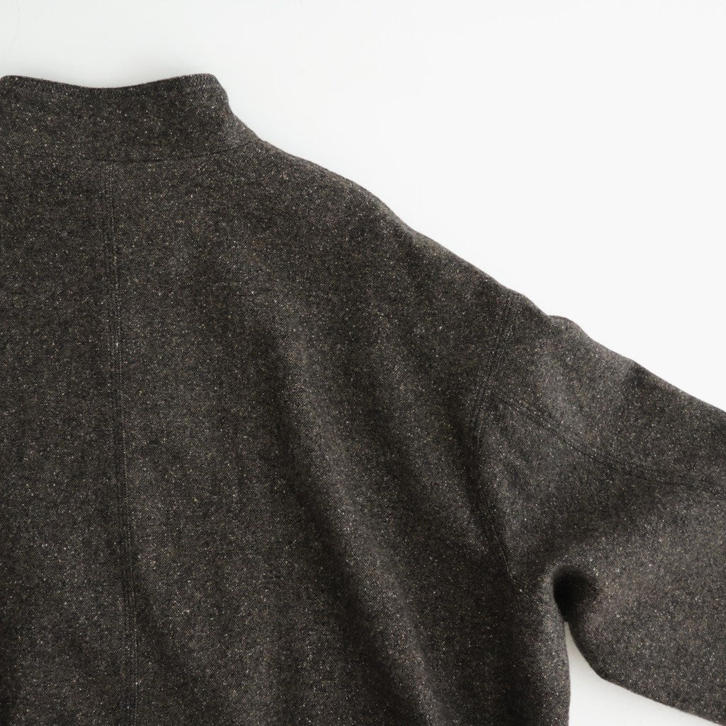 Silknep Tweed Blouson #D/BRN [12620203]