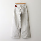 WESTERN DOUBLE KNEE PANTS WIDE CUT #GRAY WHITE [2541000409]