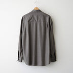 SUPER LIGHT WOOL SHIRT #TOP BROWN [A26AS02OS]