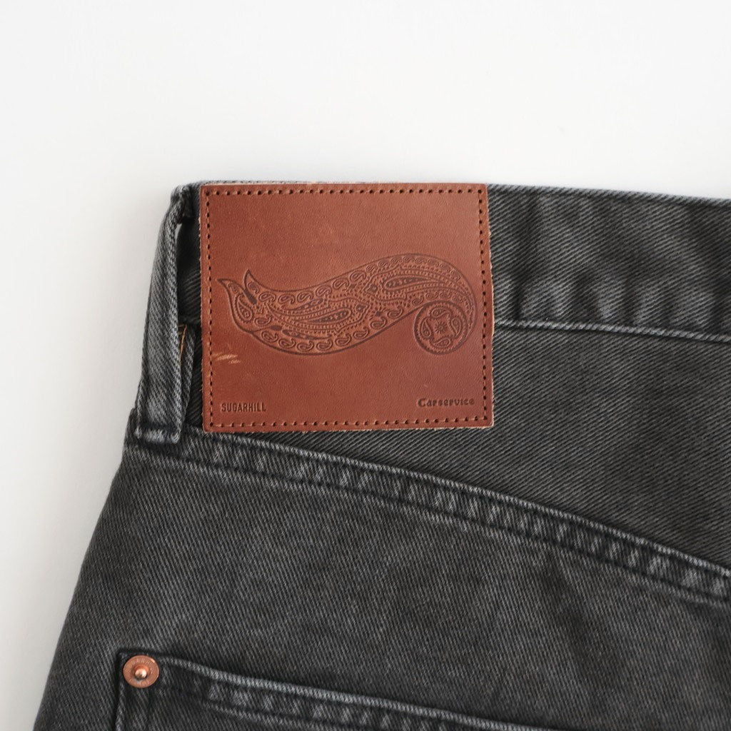 CS MODERN DENIM BUGGY SHORT CUT #GUNMETAL BLACK [26880405]