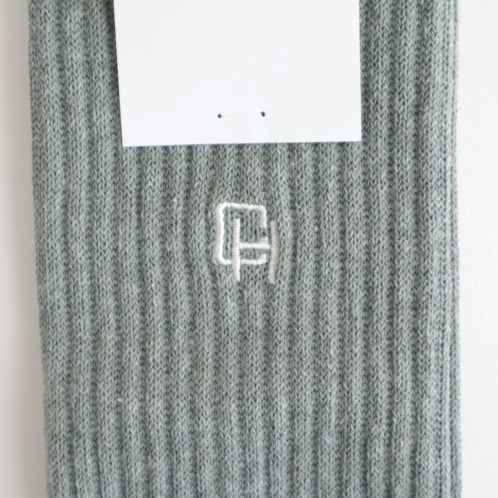 綿パイル刺繍ソックス #GRAY [HQ-K501-051]