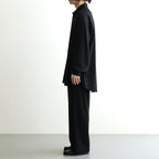 Wool Smooth Flannel Easy Wide Pants #BLACK [GU263-40523B]