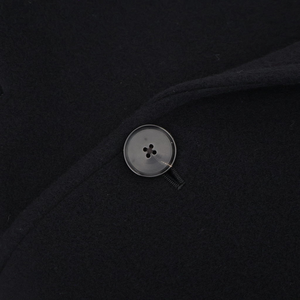 SUPER FINE WOOL MOSSER CHESTERFIELD COAT #BLACK [A25AC02WM