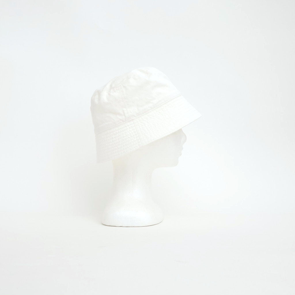GARMENT-DYED FINX CHINO BUCKET HAT MADE BY KIJIMA TAKAYUKI #WHITE [A26SC01KT]
