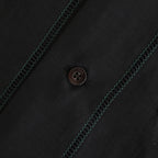 EMBROIDAREY OPEN COLLAR SHIRT #BLACK [YK25SS0938SH]