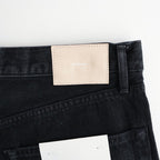 Selvage Denim Five Pocket Wide Straight Pants #BLACK DARK FADE [GU263-40059DB]