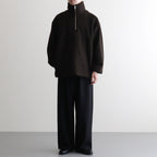 Wool Fleece Half Zip Pullover #BROWN [YK25FW01090B]