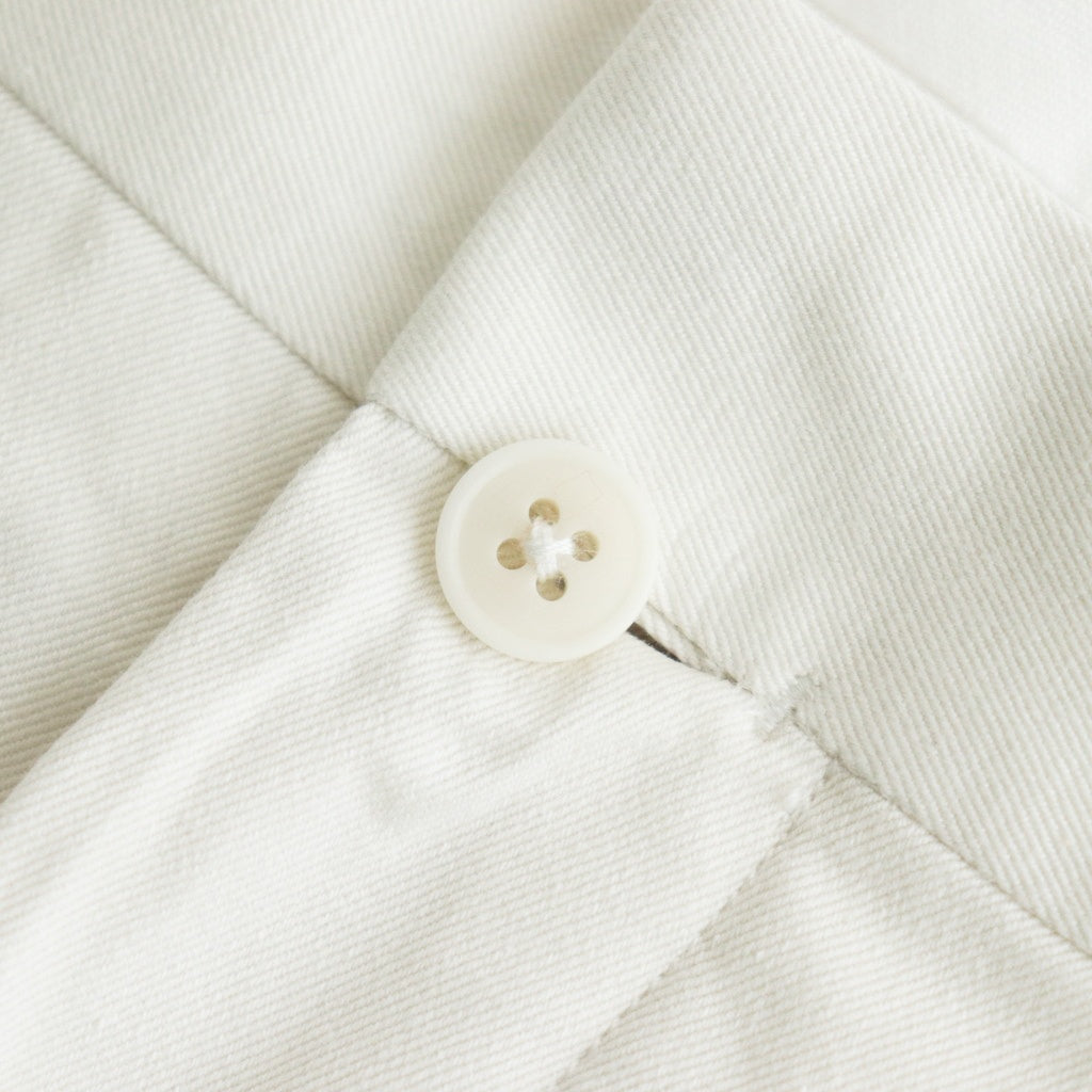 CHINO CLOTH PANTS TWO TUCK STRAIGHT #white [15606]