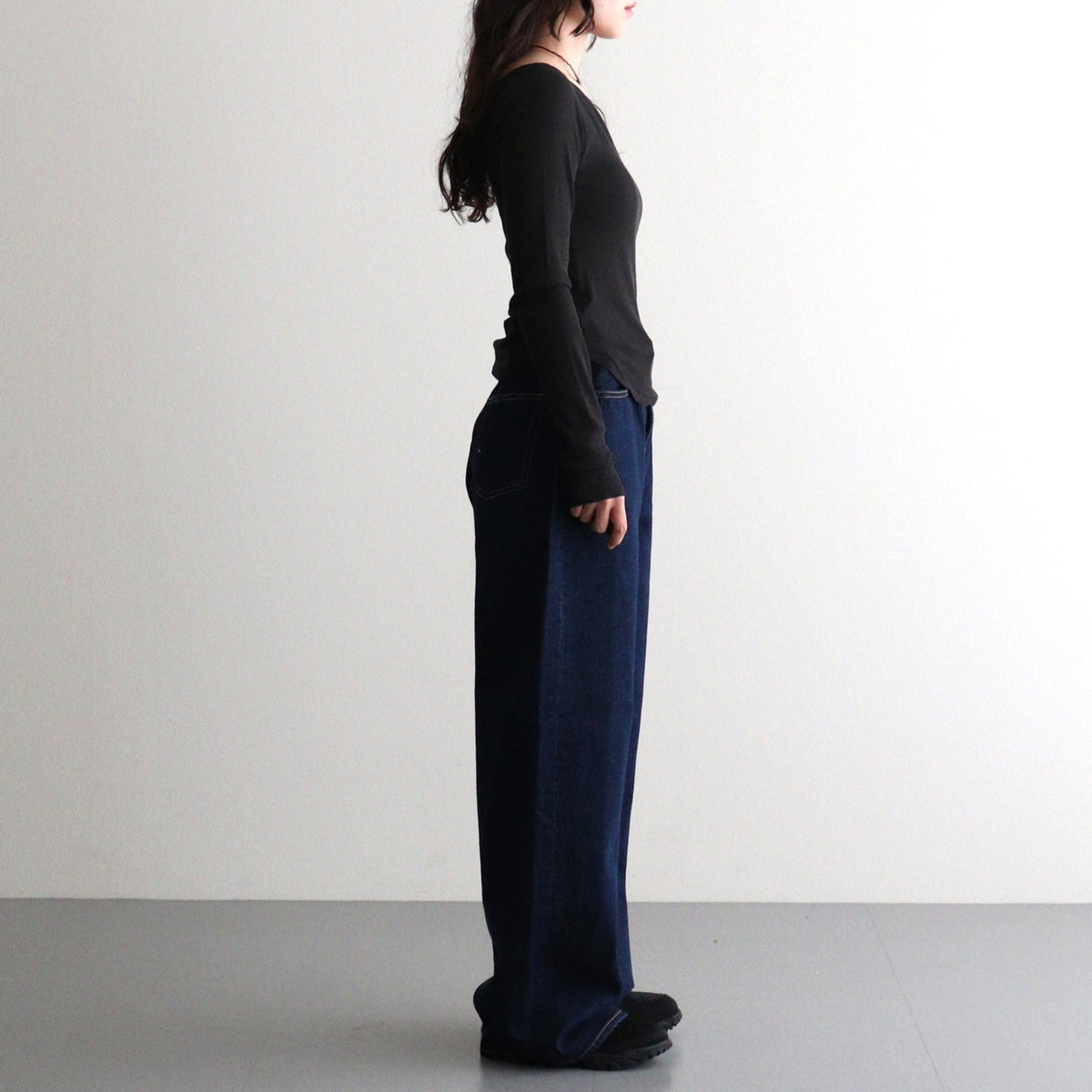 女性モデル(ニシ):158cm　着用サイズ:F
