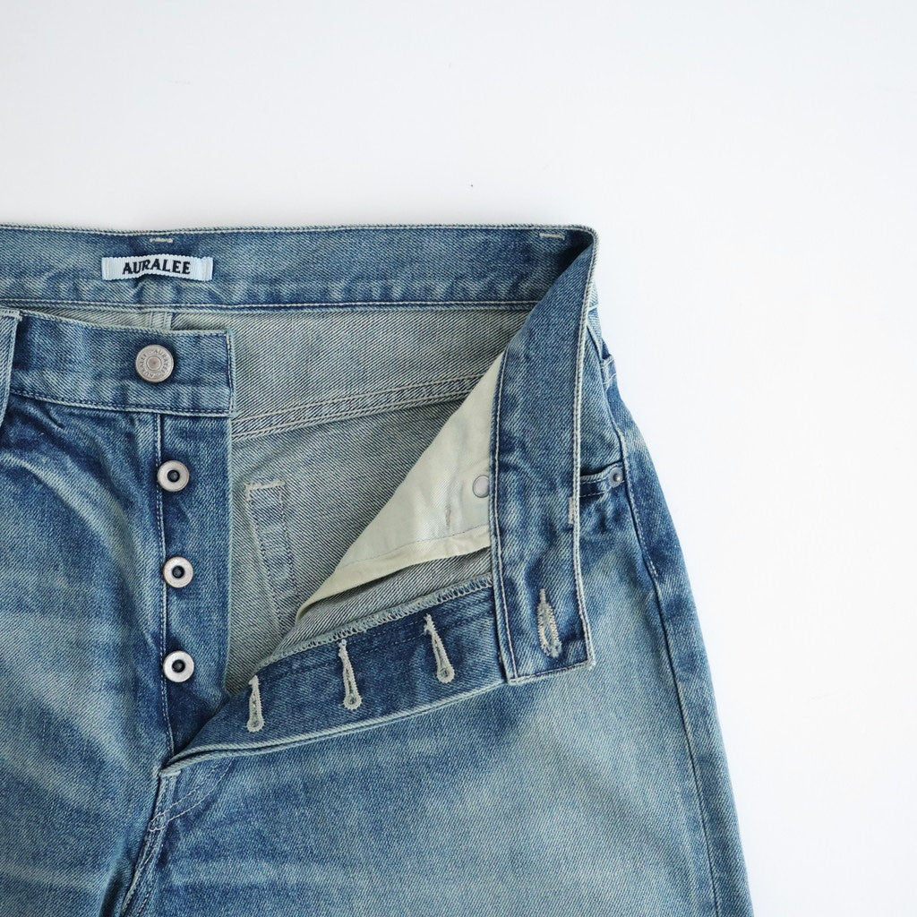 SELVEDGE FADED HEAVY DENIM PANTS #FADED INDIGO [A26AP03DH]