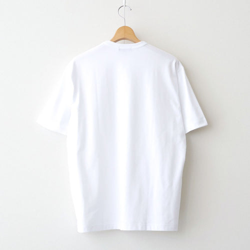 綿天竺 製品プリント S/S Tシャツ #WHITE [HQ-T101-051]