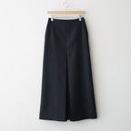 TENSE WOOL DOUBLE CLOTH SLIT SKIRT #BLACK [A26AS02HP]