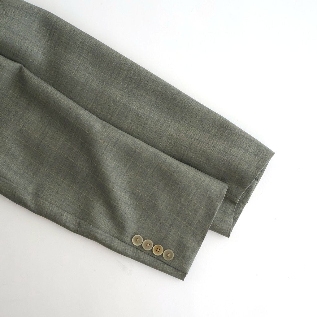 BLUEFACED WOOL JACKET #KHAKI GRAY STRIPE [A26SJ03BA]