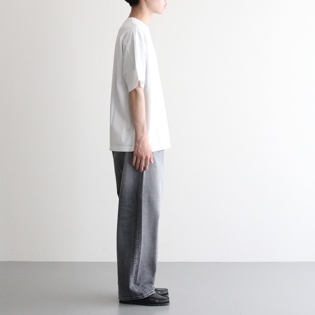 Selvage Denim Two Tuck Pants #BLACK_LIGHT FADE [GU253-40061LB]