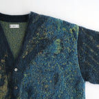 Abstract Jaquard Mohair Cardigan #GREEN [YK26SS01233S]
