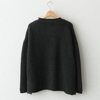 COMFORT BLEND YARN LOOSE FIT SWEATER #CHARCOAL [N0011]